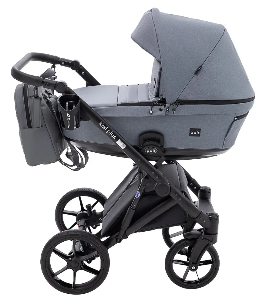 Коляска 2 в 1 Bair Kiwi Plus ECO Soft BKP-218 сірий